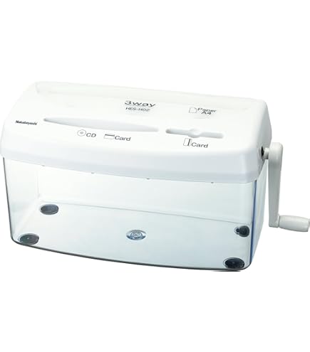 Amazon | ナカバヤシ ハンドシュレッダー 家庭用 卓上 A4 クロス